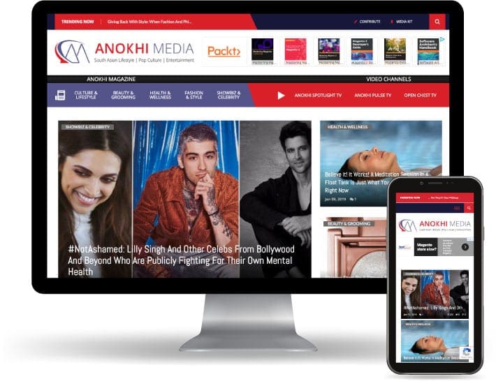 Anokhi Media Website Running On A Computer And Mobile